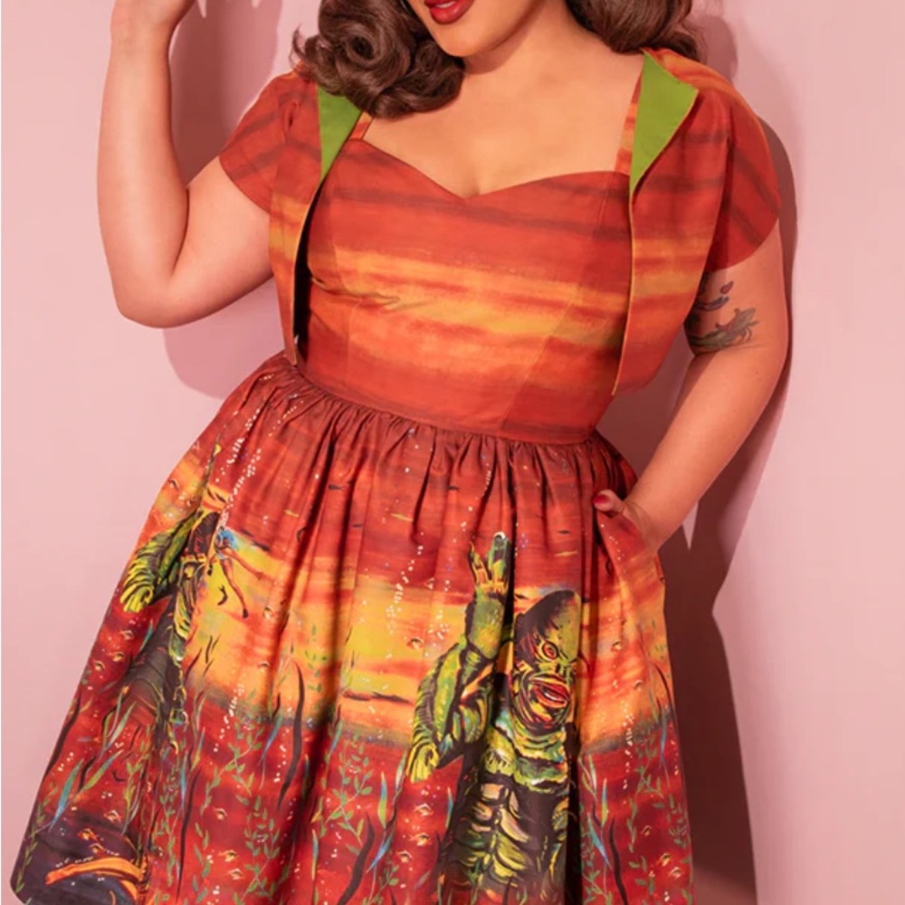 Vixen by Micheline Pitt Creature Dress Size Medium